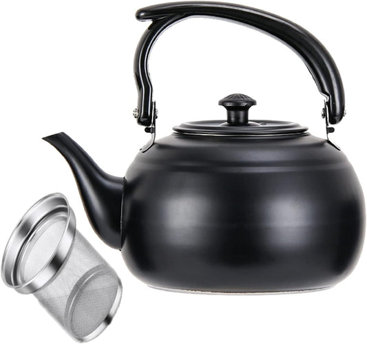 1.5L Black Teapot with Infuser: A Perfect Blend of Capacity, Style, and Functionality