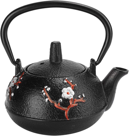 Black Cast Iron Teapot with Plum Blossom Pattern: A Masterpiece of Craftsmanship and Elegance