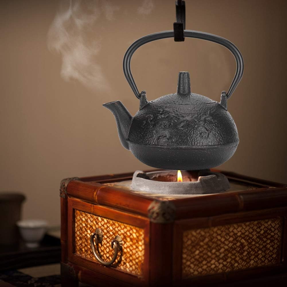 Black Textured Cast Iron Teapot: A Fusion of Timeless Craftsmanship and Tea - Brewing Excellence