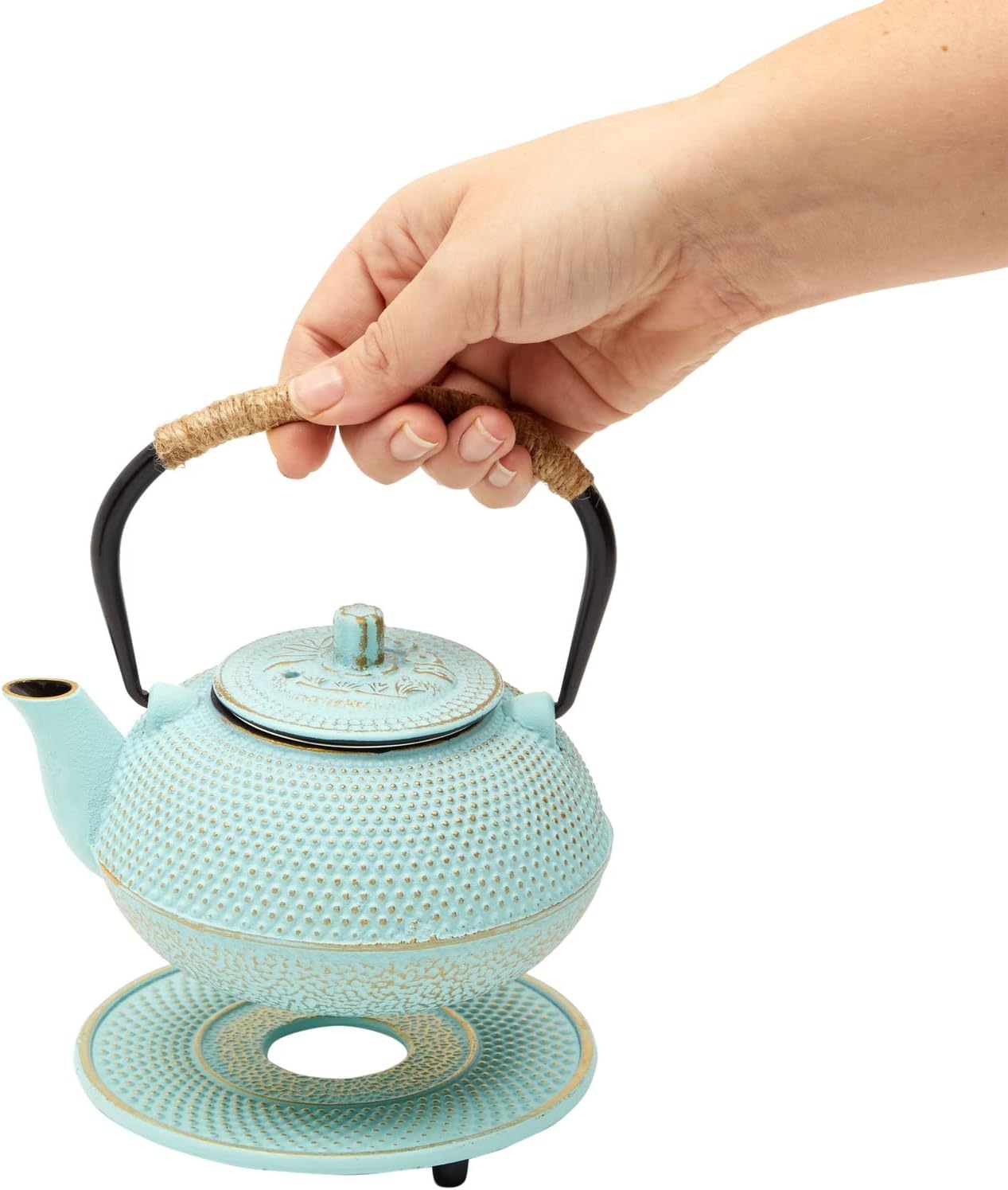 Green Cast Iron Teapot Set: A Fusion of Elegance, Functionality, and Craftsmanship