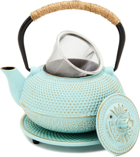 Green Cast Iron Teapot Set: A Fusion of Elegance, Functionality, and Craftsmanship