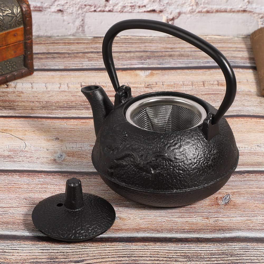 Black Textured Cast Iron Teapot: A Fusion of Timeless Craftsmanship and Tea - Brewing Excellence