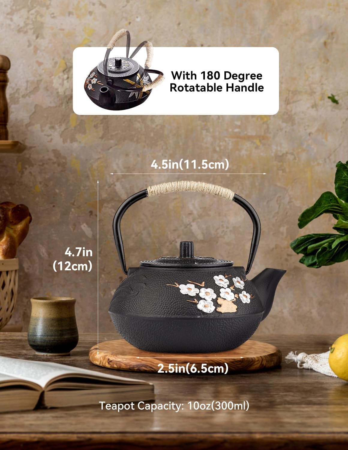 Black Cast Iron Teapot with Floral Pattern: A Fusion of Artistry, Functionality, and Innovative Design