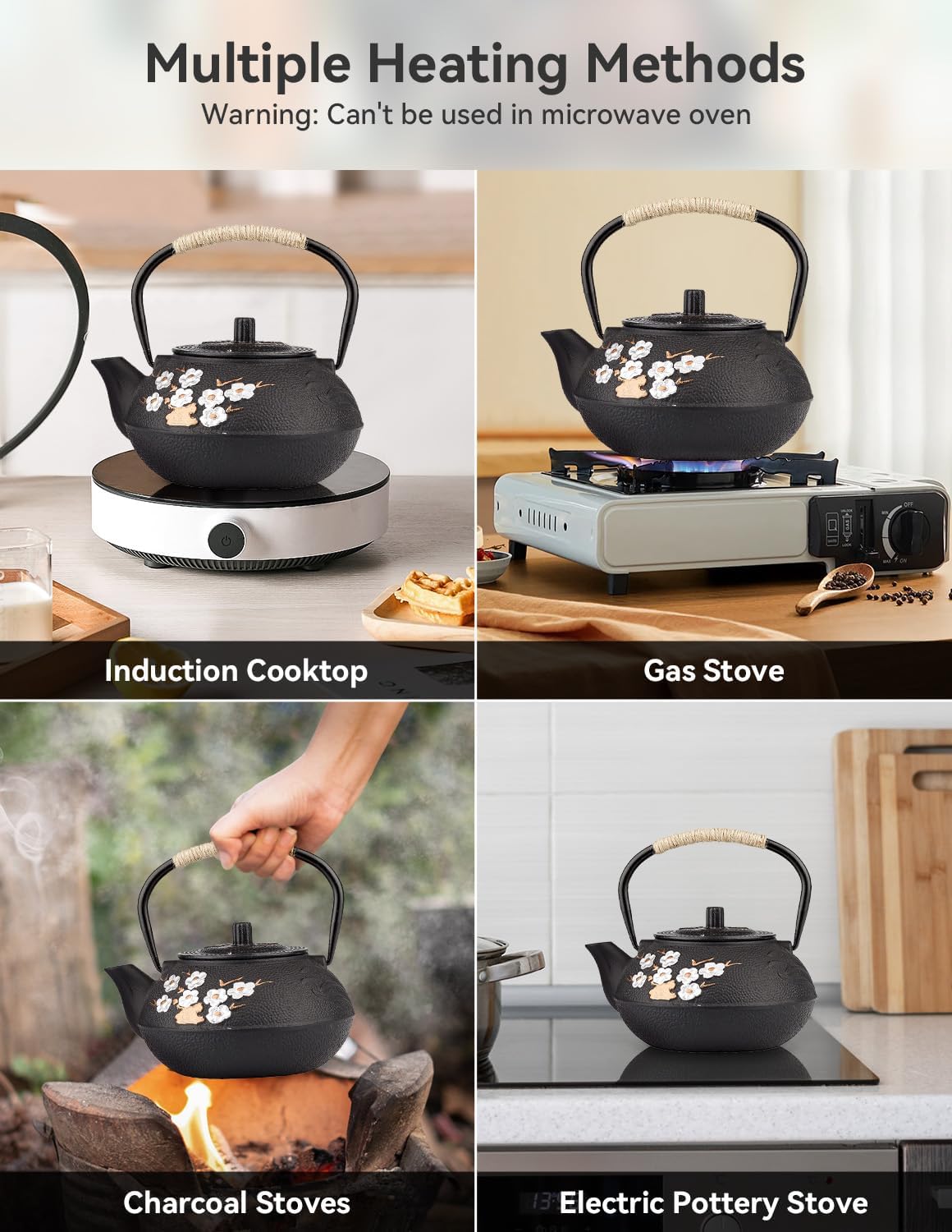 Black Cast Iron Teapot with Floral Pattern: A Fusion of Artistry, Functionality, and Innovative Design