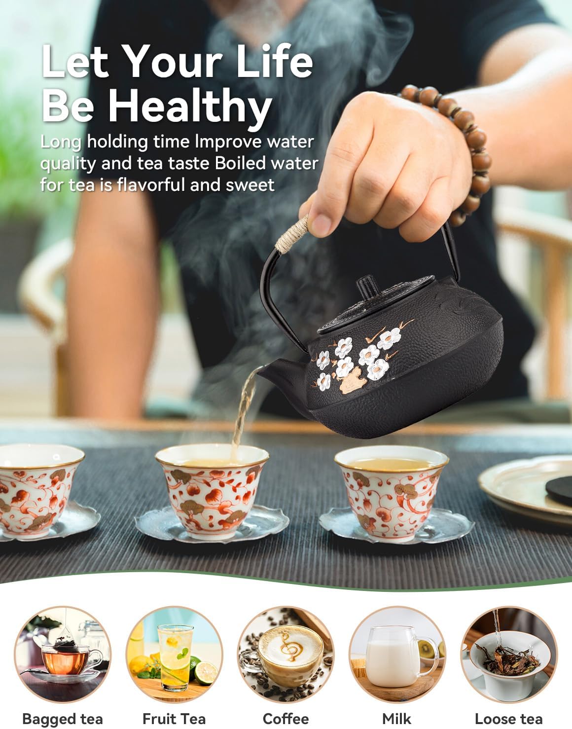 Black Cast Iron Teapot with Floral Pattern: A Fusion of Artistry, Functionality, and Innovative Design