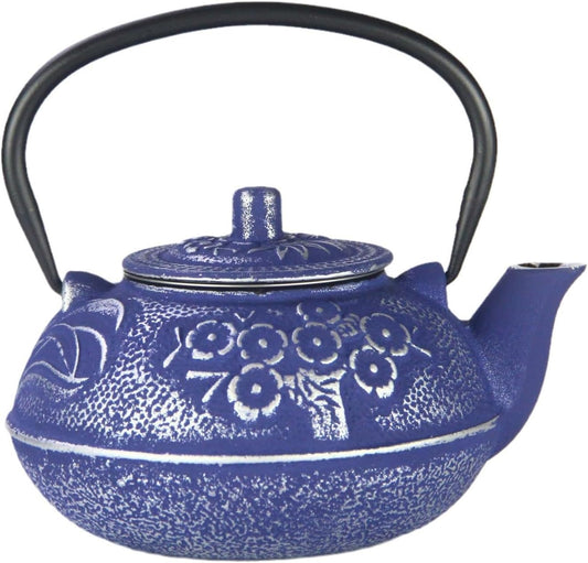 Blue Cast Iron Teapot with Bamboo Pattern: A Blend of Elegance, Functionality, and Cultural Charm