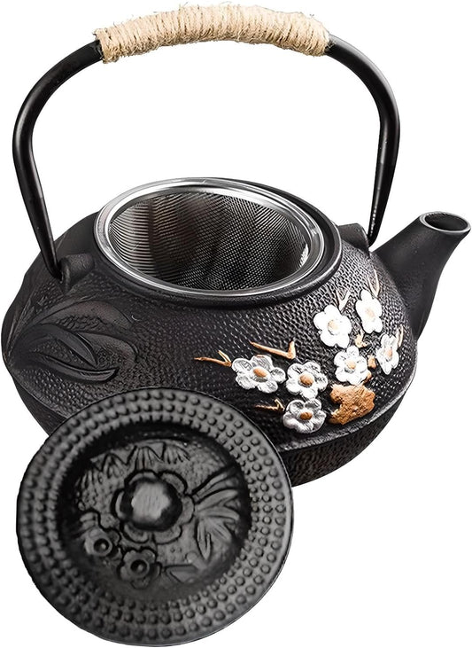 Black Cast Iron Teapot with Floral Pattern: A Fusion of Artistry, Functionality, and Innovative Design